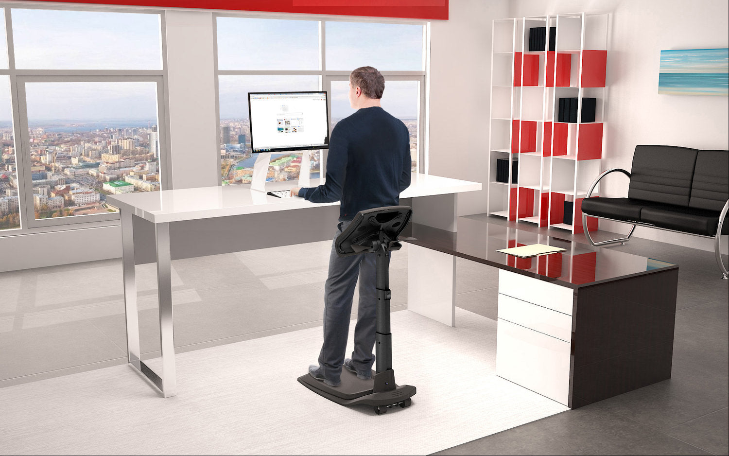 Reduce pain and fatigue with a standing chair - Ergo Impact