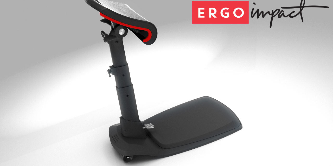 Ergo Impact Launches a First Sit-Stand-Lean-Perch chair at ErgoExpo - Ergo Impact